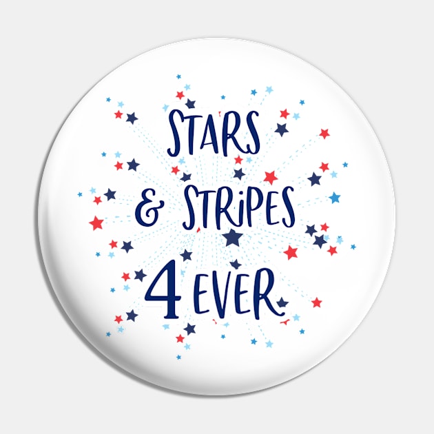 Stars & Stripes 4 Ever Pin by SWON Design