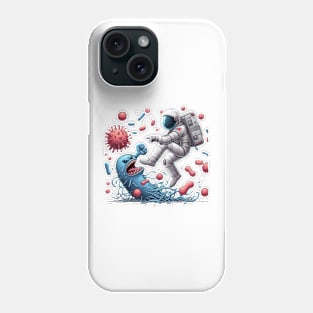 astronaut vs monster coli АІ Phone Case