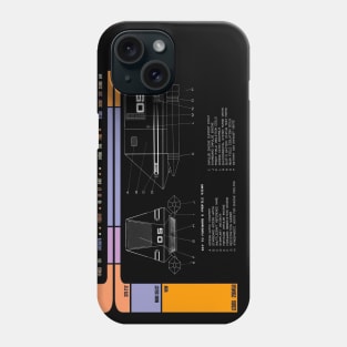 Computer Readout Showing NextGen Shuttlecraft Phone Case