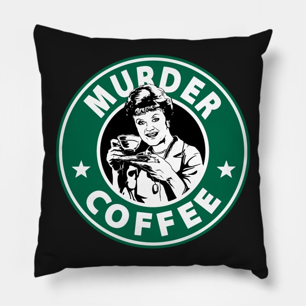 Murder Coffee Pillow by Titius