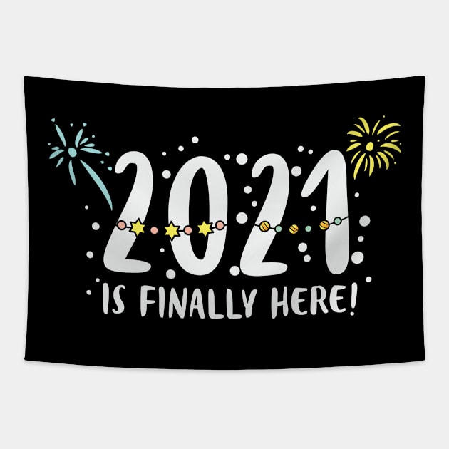 2021 is Finally Here Happy Holidays Tapestry by busines_night