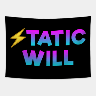 Static will Color waves Tapestry