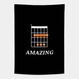 B Amazing B Guitar Chord Tab Dark Theme Tapestry