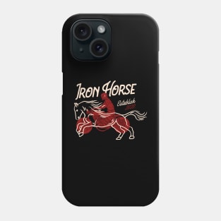 Iron horse (black) Phone Case