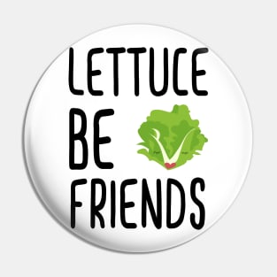 Lettuce Be Friends #lettuce #illustration #veggie #vegan #friends #green #veggiegift Pin