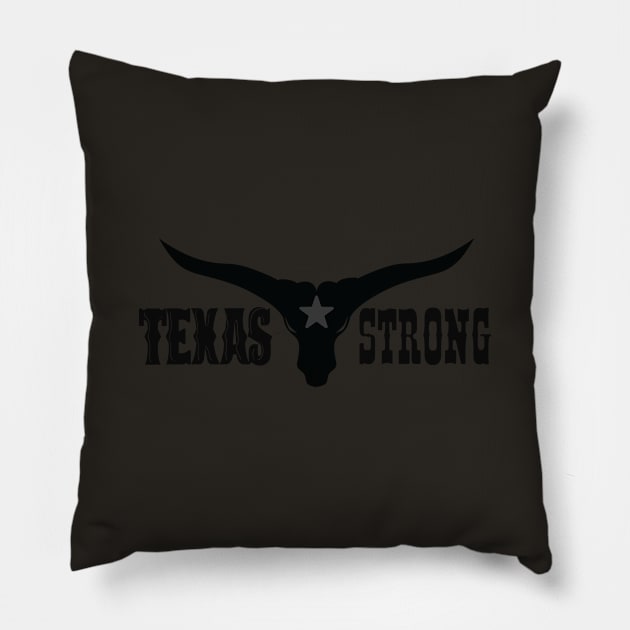 Texas Strong Pillow by ArteriaMix