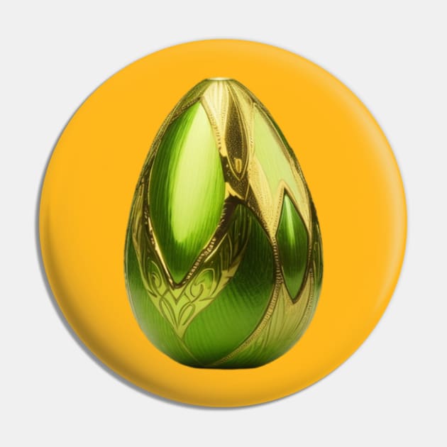 Golden avocado Pin by Avocado design for print on demand