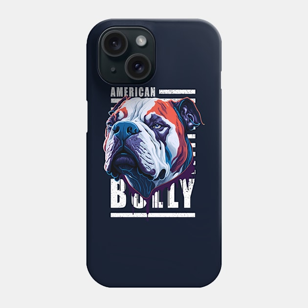 American Bully Bulldog Phone Case by Juka