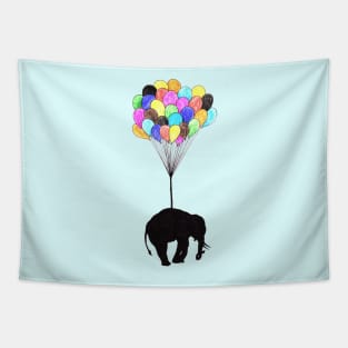 Elephant on balloons Tapestry