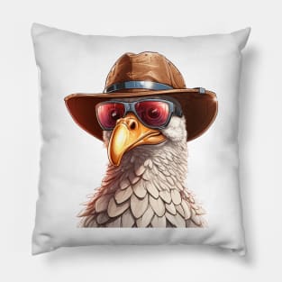 Cartoon Thanksgiving Turkey #3 Pillow