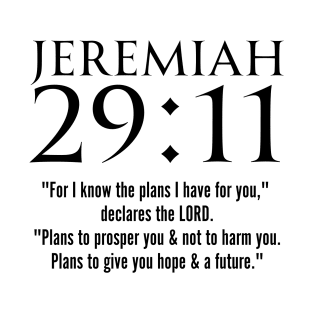 Jeremiah Bible Verse Verses Christian T-Shirts T Shirts Shirt Mugs Hoodies Wall Art Christmas Church Gifts Store T-Shirt