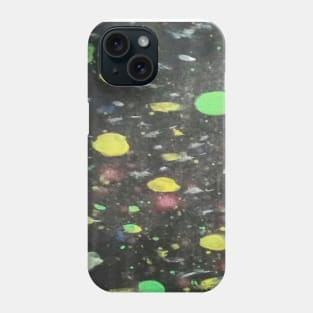 Black watercolor gradient design Phone Case