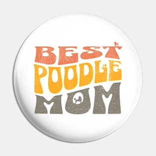 Best Poodle Mom Pin