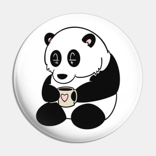 Panda’s morning coffee Pin