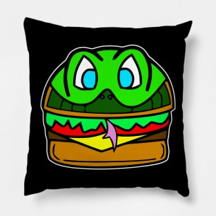 Rattle Snake Cheeseburger Pillow