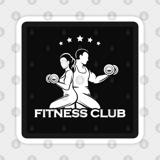 Athletic or Fitness Club Emblem Magnet by devaleta