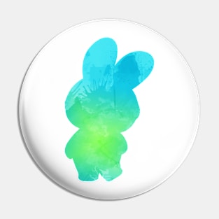 Bunny Inspired Silhouette Pin