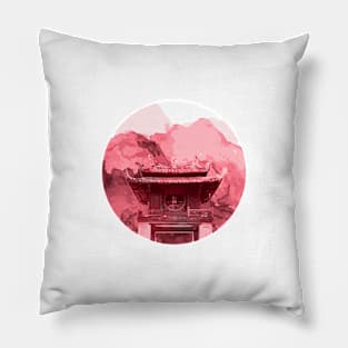 Vietnam Quoc Tu Giam Temple Hanoi capital Pillow