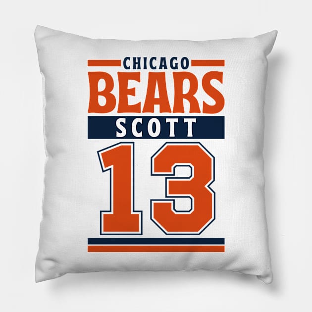 Chicago Bears Scott 13 American Football Edition 3 Pillow by Astronaut.co