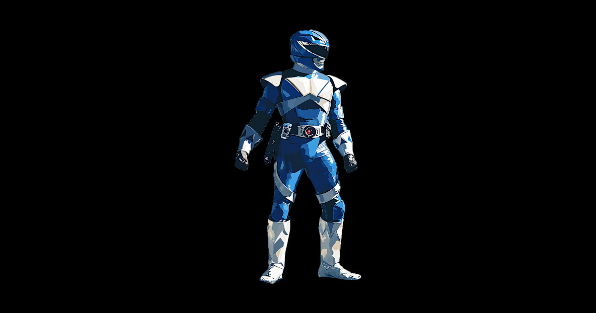 blue range - Blue Power Ranger - Sticker | TeePublic