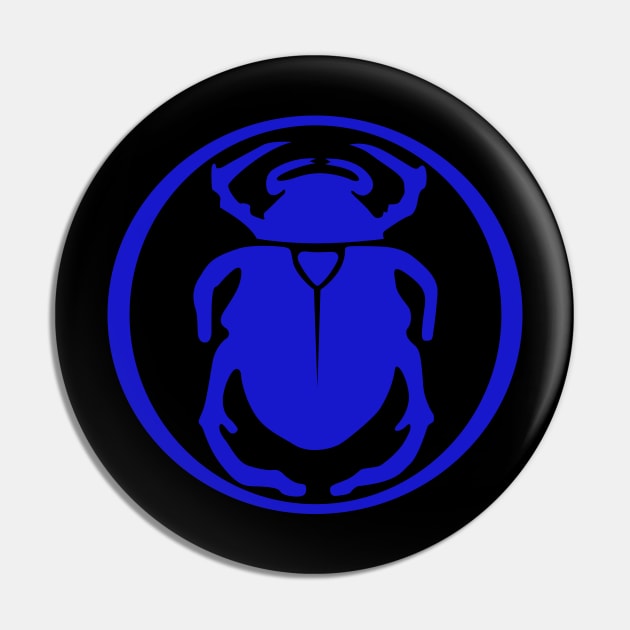 DESTINY: SCARAB HEART EMBLEM [BLUE] Pin by SykoticApparel