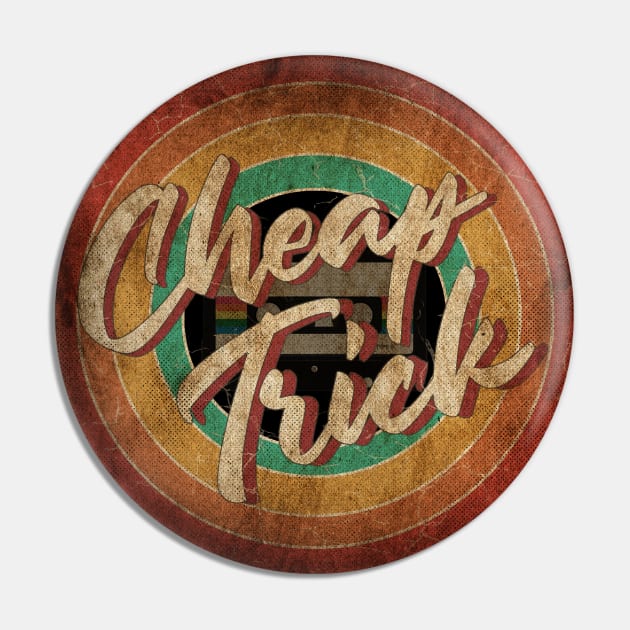 Cheap Trick Vintage Circle Art Pin by antongg