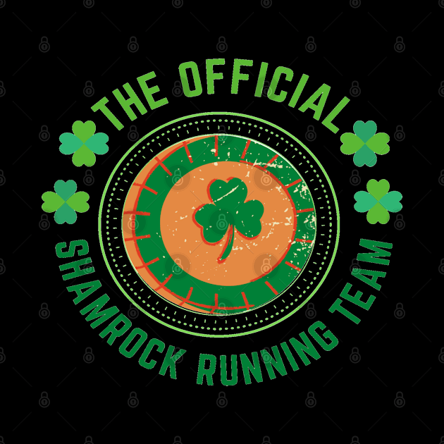 Saint Patrick. Official Shamrock Running Team by Funky Mama