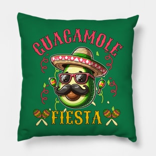 Guacamole Fiesta Cool Avocado Pillow