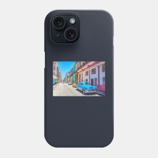 Colorful Cuba Street In Havana Phone Case