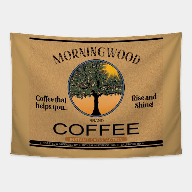 Morningwood Coffee Co. Tapestry by SunGraphicsLab