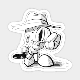 Detective Muggsi | BW Edition Magnet