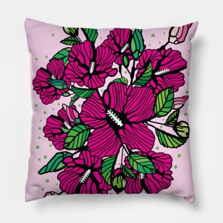 The rose of Sharon Pillow