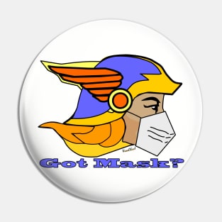 Captain Speedy sez Got Mask? Pin