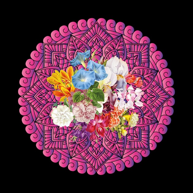 Flowers Mandala by SVGdreamcollection