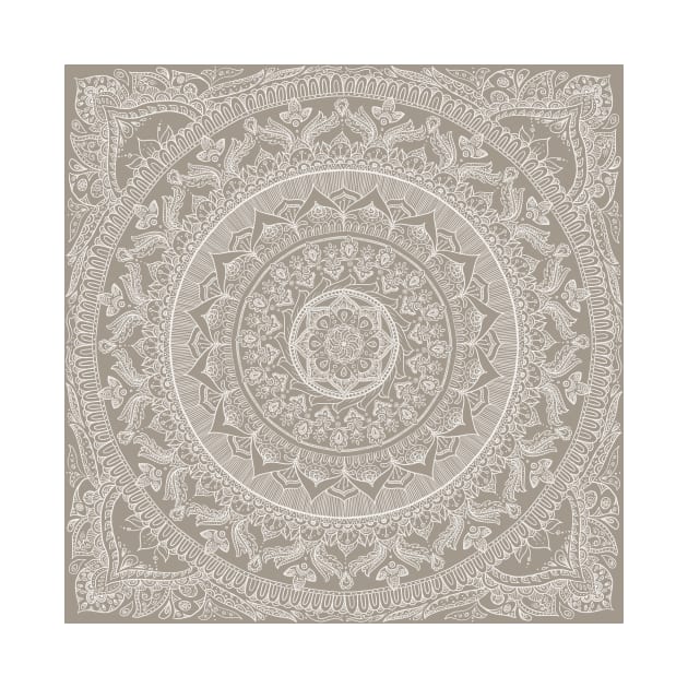 Mandala - Taupe by MariaMahar