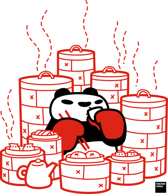 Dim Sum Stacks Kids T-Shirt by PunchingPandas