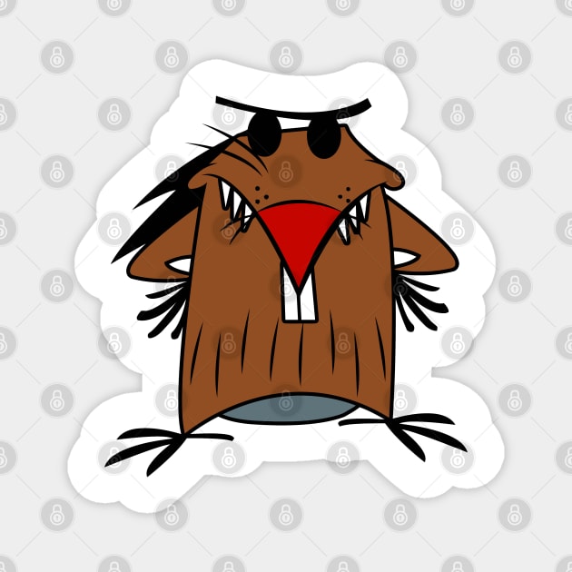 Angry Beaver Daggett Magnet by bonekaduduk