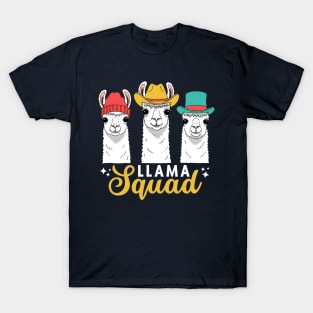 Llama Squad Cute Llama Lover Gift Funny T-Shirt Llama Squad Cute Llama Lover Gift Funny T-Shirt