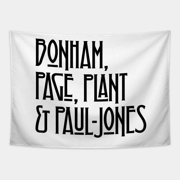 Bonham, Page, Plant & Paul-Jones Tapestry by DAFTFISH