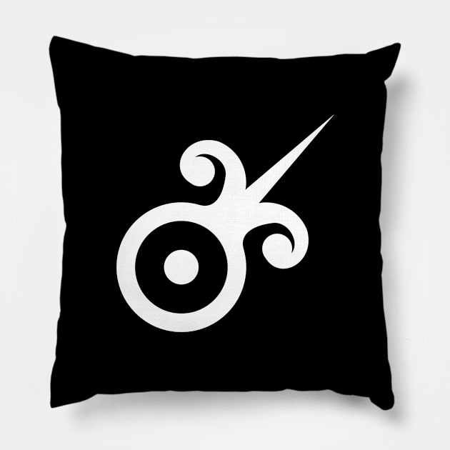 Alchemy Gold Sun Symbol Pillow by Mclickster