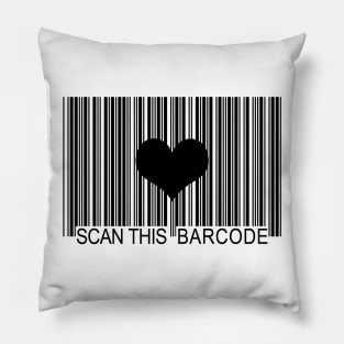 i love you barcode Pillow