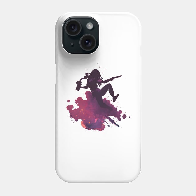 Action Girl Phone Case by Wolfsmoke