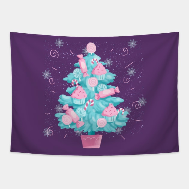 Yummy Christmas Tapestry by Seasonal Besties