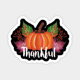 Thankful Pumpkin Fall Tshirt Perfect For Thanksgiving Magnet