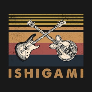 Retro Design Ishigami Proud Name Guitars Anime T-Shirt