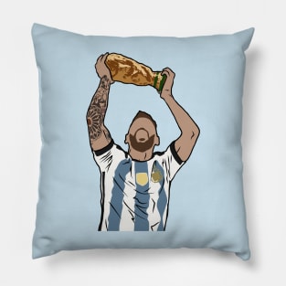 Messi World Cup Celebration Pillow