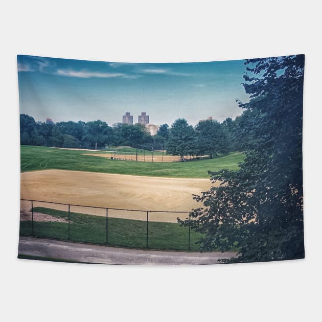 Central Park Playground Manhattan NYC Tapestry by eleonoraingrid