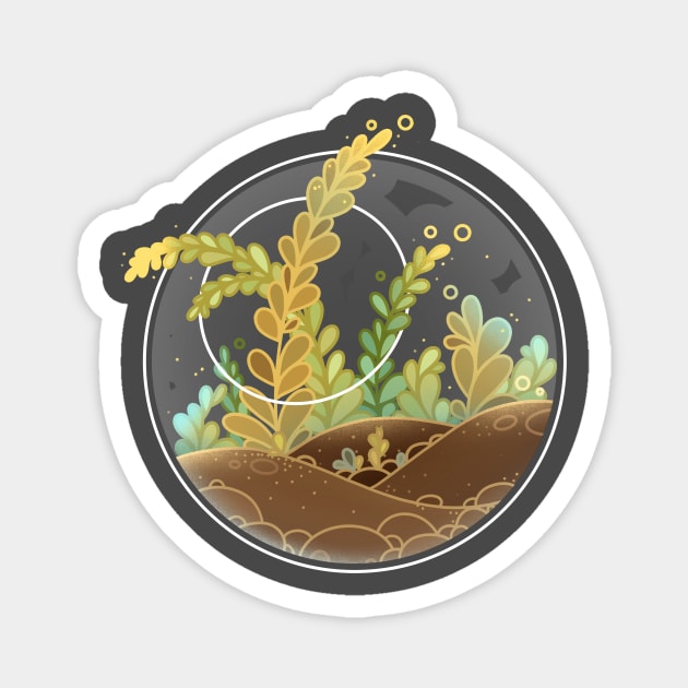 Yellow succulent Magnet by maryallen138