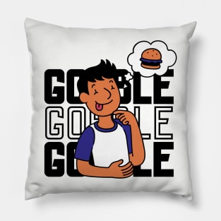 Gobble Gobble Gobble Funny retro Pillow