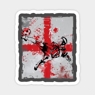 England Soccer For Uk Patriots Fan Magnet